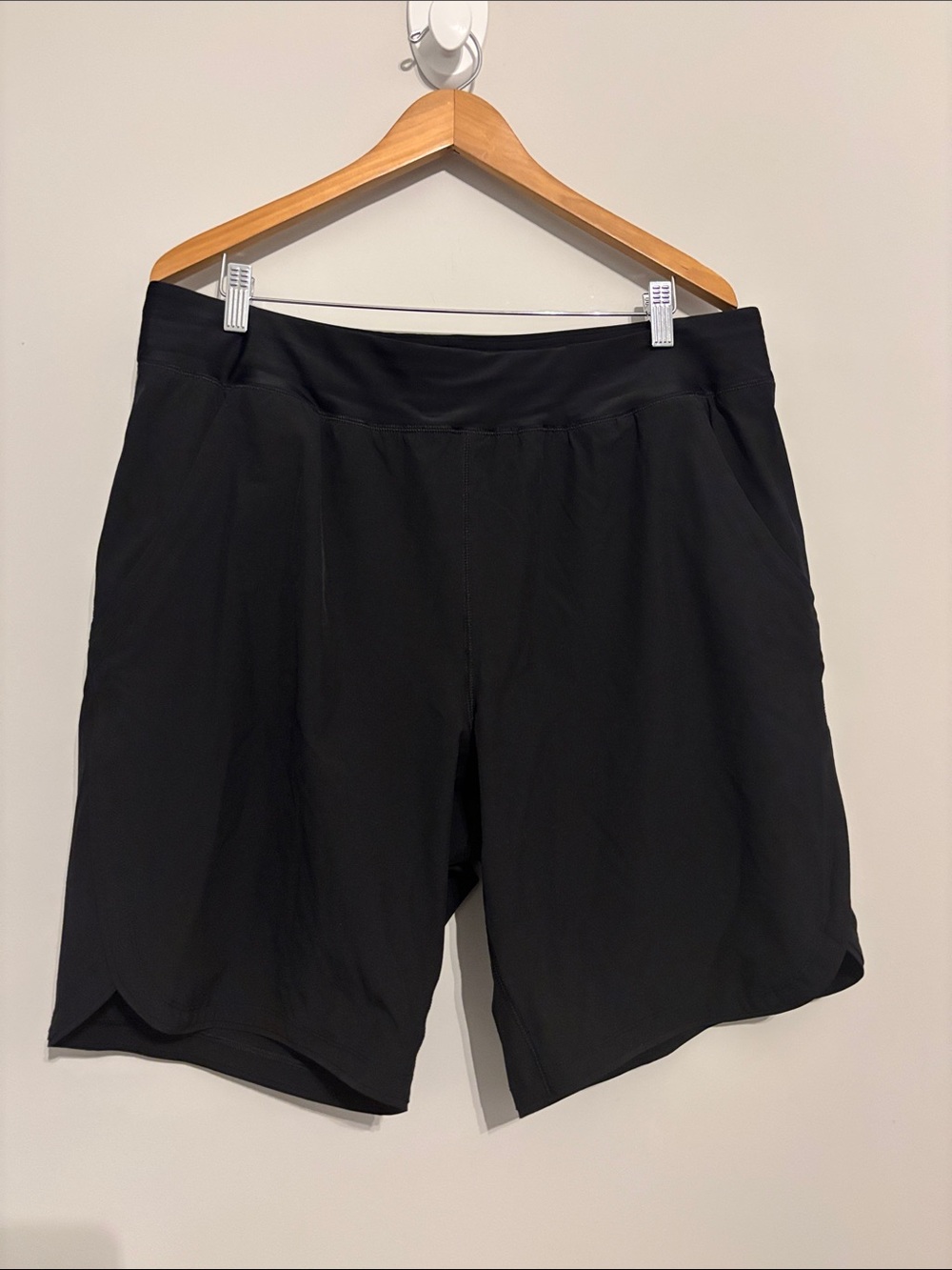 Lands’ End Black Swim Shorts Sz 16L EUC